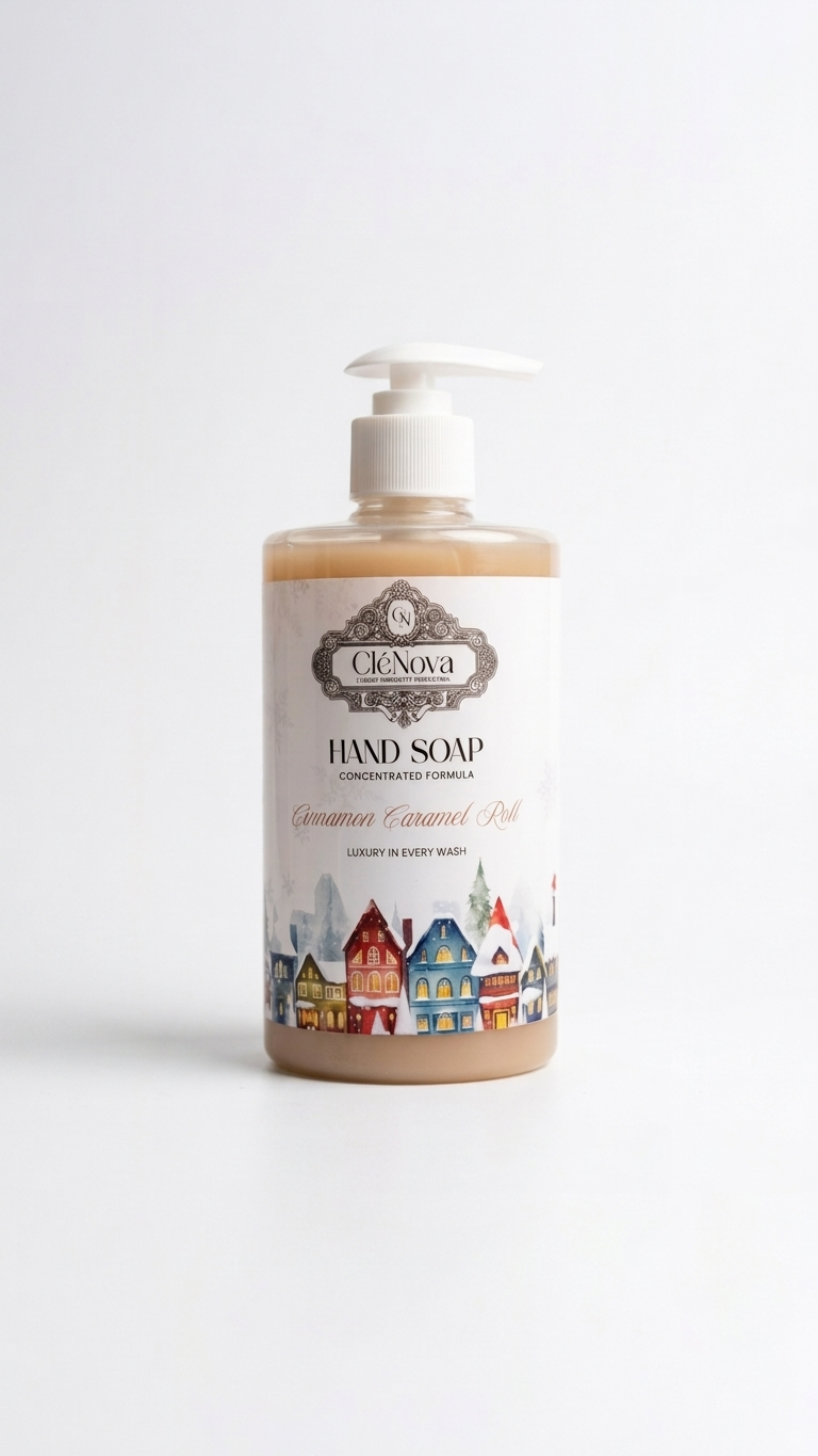 Cinnamon Caramel Roll Liquid Hand Soap with Moisturizing Formula 500 ml