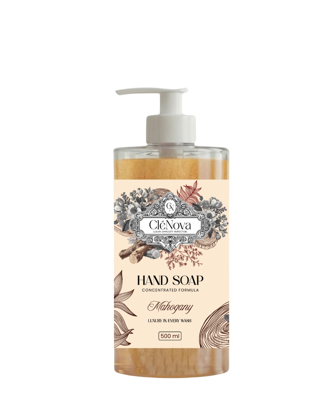 Mahogany Liquid Hand Soap with Moisturizing Formula 500 ml
