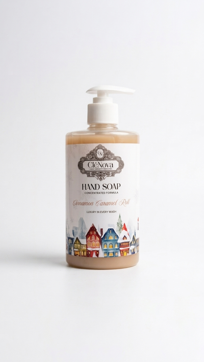 Cinnamon Caramel Roll Liquid Hand Soap with Moisturizing Formula 500 ml