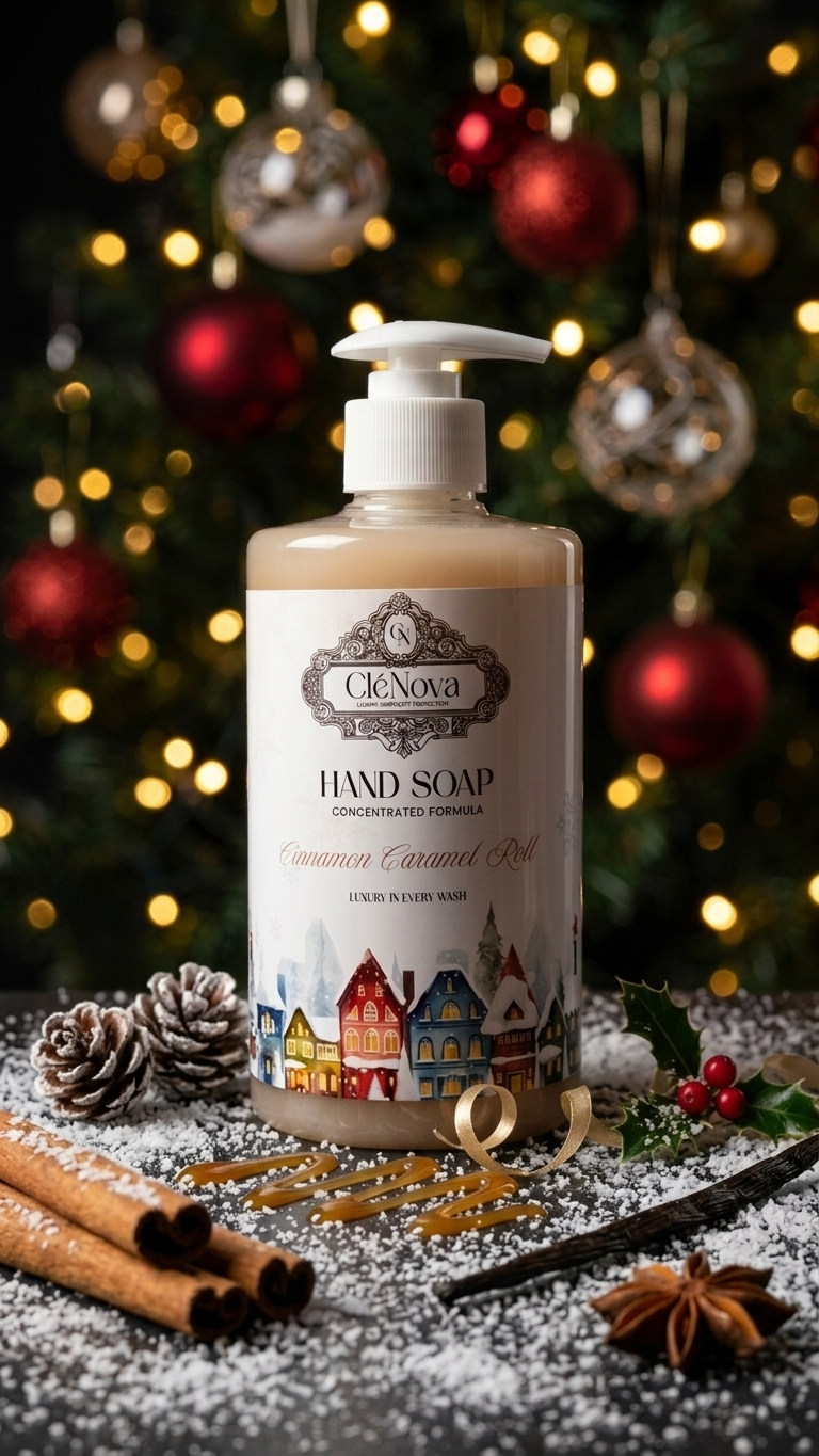 Cinnamon Caramel Roll Liquid Hand Soap with Moisturizing Formula 500 ml